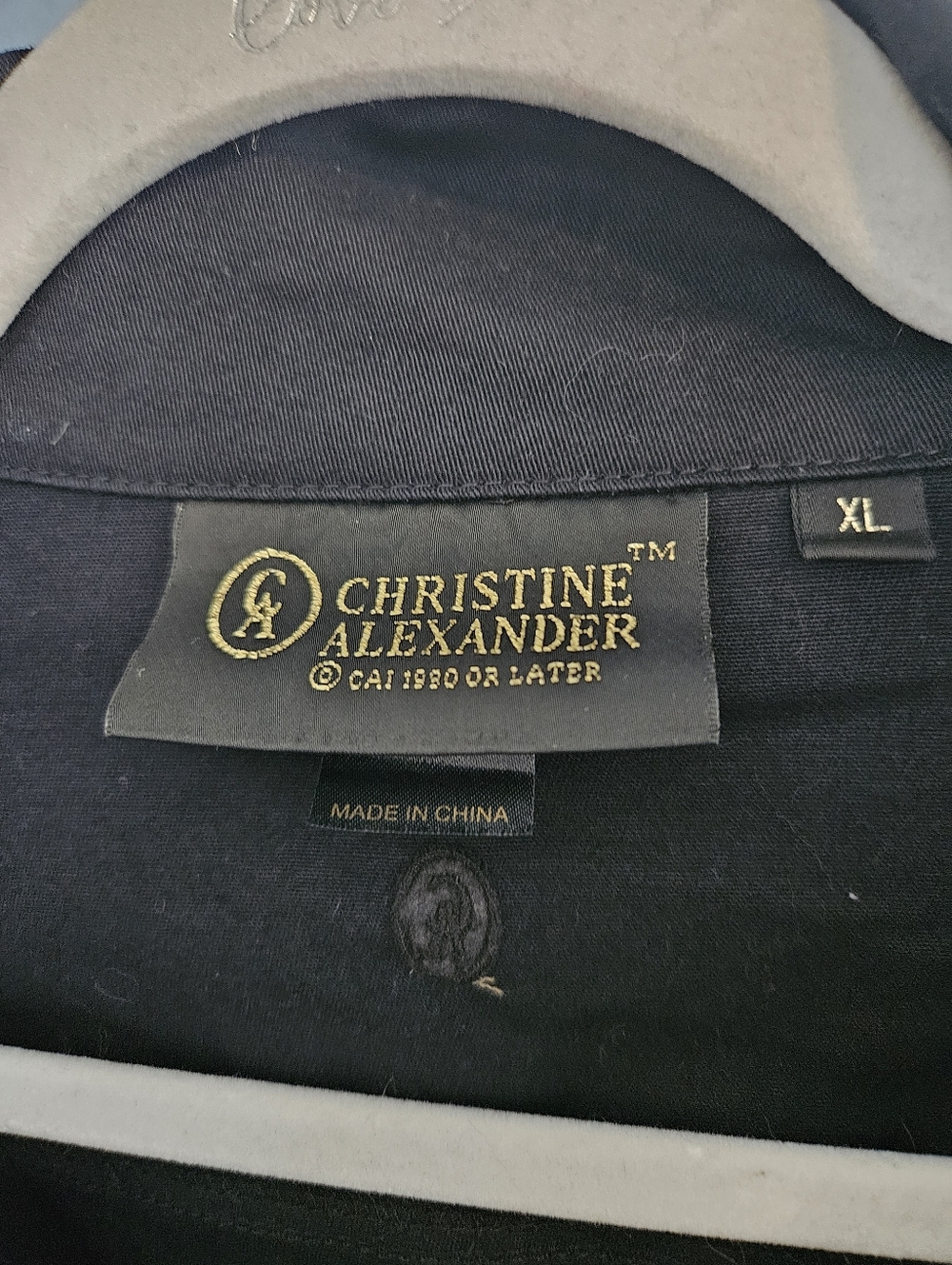 Christine Alexander Black Embellished Jean Jacket with Silver Accents - Picture 4 of 11